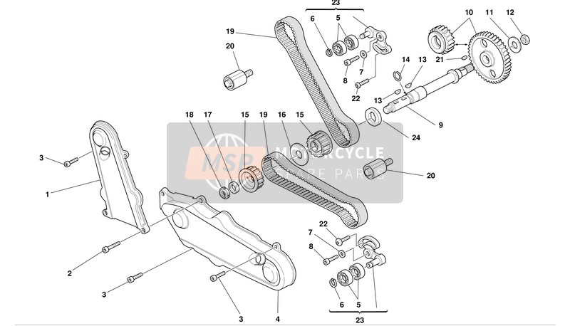 Ducati SUPERSPORT 1000 I.E. Usa 2003 Tempistica per un 2003 Ducati SUPERSPORT 1000 I.E. Usa