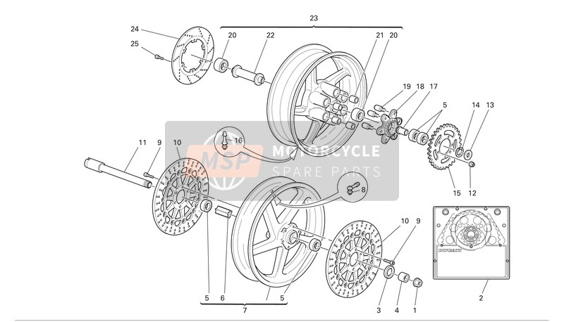 Ducati SUPERSPORT 1000 Usa 2005 Ruedas para un 2005 Ducati SUPERSPORT 1000 Usa