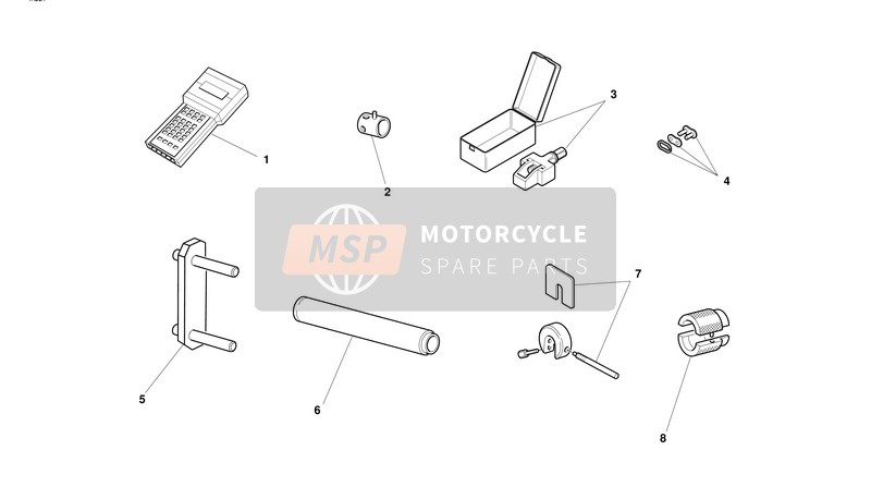 Ducati SUPERSPORT 750 I.E. Eu 2001 Werkstatt Spezialwerkzeuge 1 für ein 2001 Ducati SUPERSPORT 750 I.E. Eu