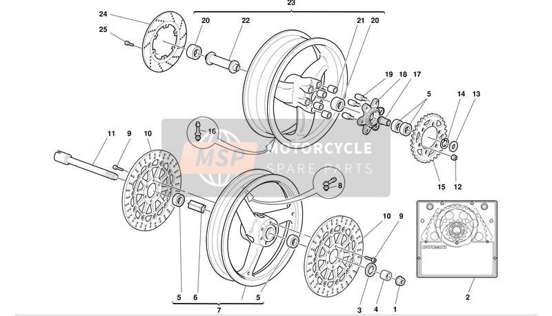 50220221AC, Ruota Posteriore, Ducati, 0