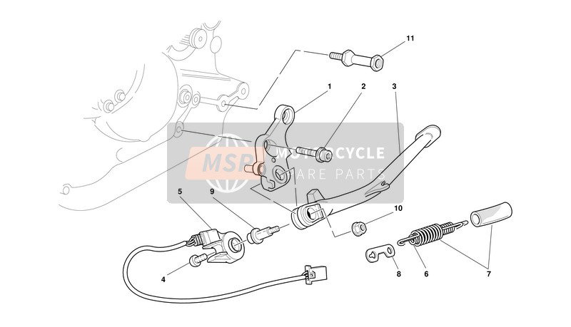 Ducati SUPERSPORT 900 i.e. Eu 2001 Soportes para un 2001 Ducati SUPERSPORT 900 i.e. Eu