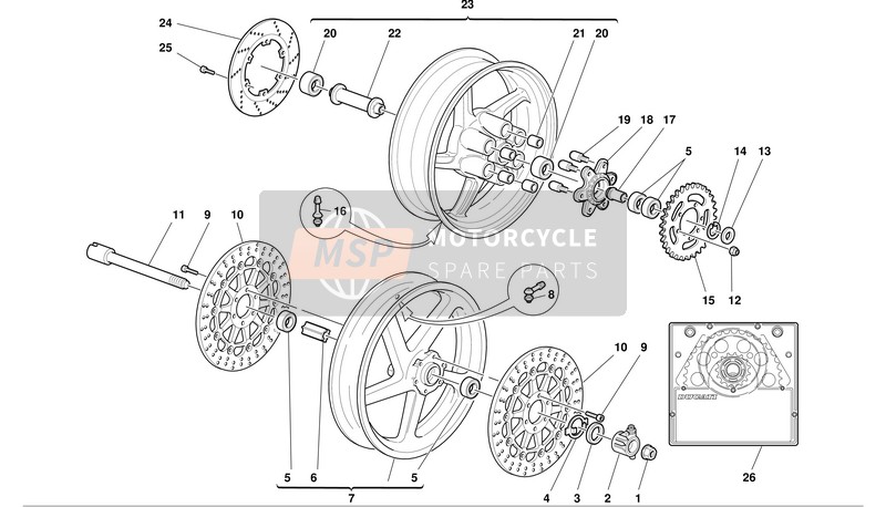 50120201AB, Vorderrad Rot, Ducati, 1