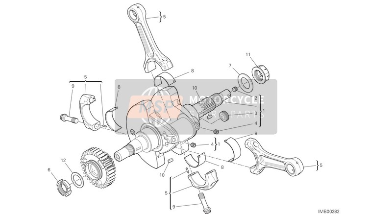 Ducati SUPERSPORT 950 S 2021 CONNECTING RODS for a 2021 Ducati SUPERSPORT 950 S