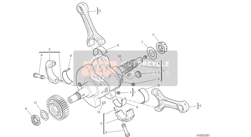 Ducati SUPERSPORT S EU 2020 Connecting Rods for a 2020 Ducati SUPERSPORT S EU