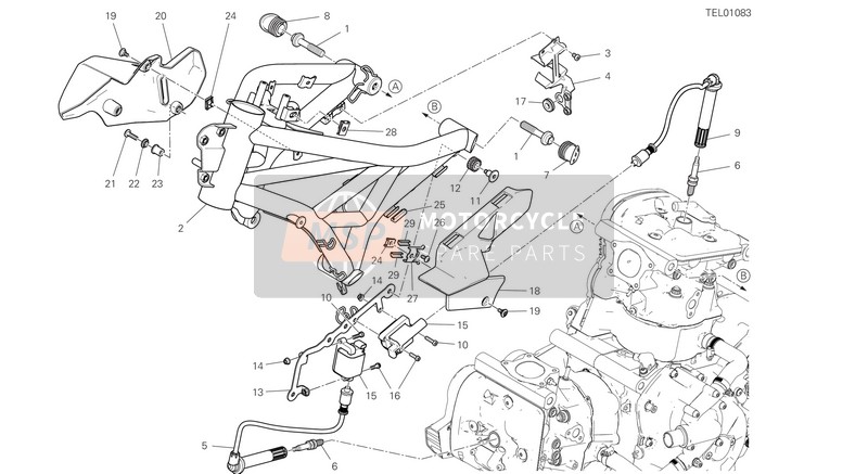 Ducati SUPERSPORT USA 2020 Frame for a 2020 Ducati SUPERSPORT USA