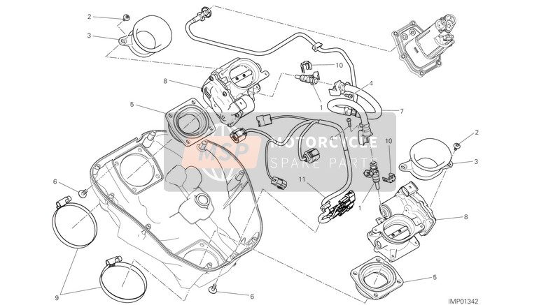 Ducati XDIAVEL 2021 Gasklephuis voor een 2021 Ducati XDIAVEL