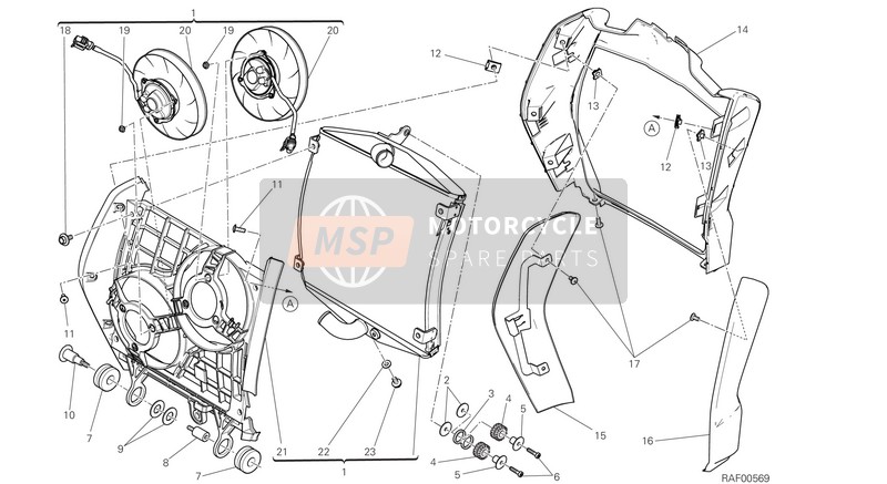 4801C741AC, Right Cover, Ducati, 0