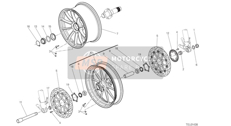 50122661AA, Front Wheel Rim, Ducati, 0