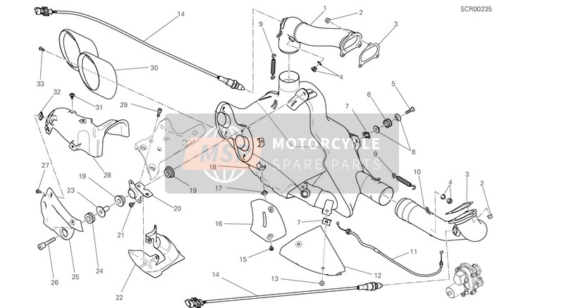 57114614A, Vertical Head Primary - No Co, Ducati, 0