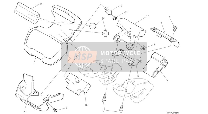 Ducati XDIAVEL EU 2016 Instrument Panel for a 2016 Ducati XDIAVEL EU