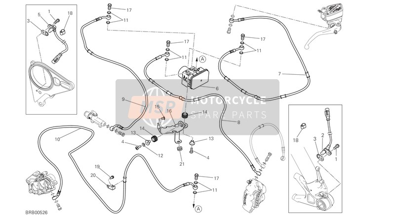 Ducati XDIAVEL S 2020 BRAKING SYSTEM ABS for a 2020 Ducati XDIAVEL S