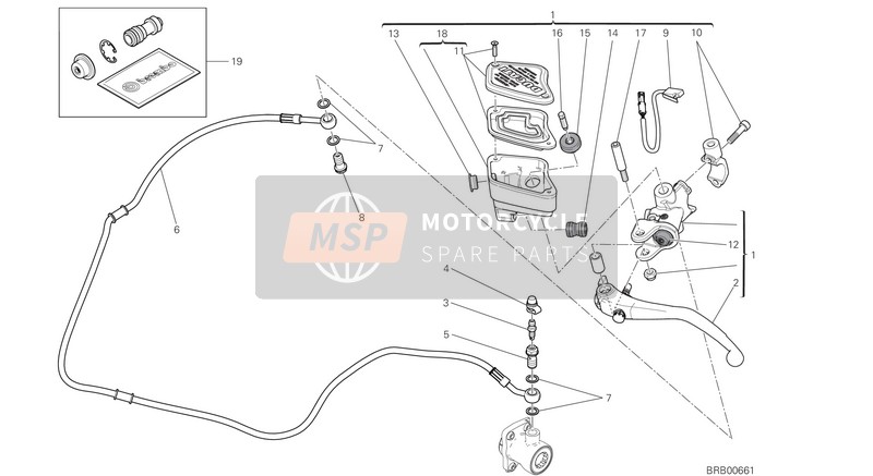 Ducati XDIAVEL S 2020 Maître-cylindre d'embrayage pour un 2020 Ducati XDIAVEL S