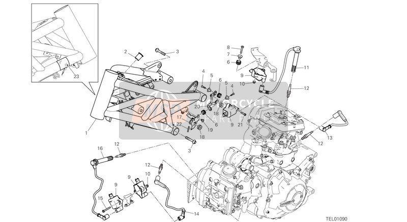 Ducati XDIAVEL S 2020 FRAME for a 2020 Ducati XDIAVEL S