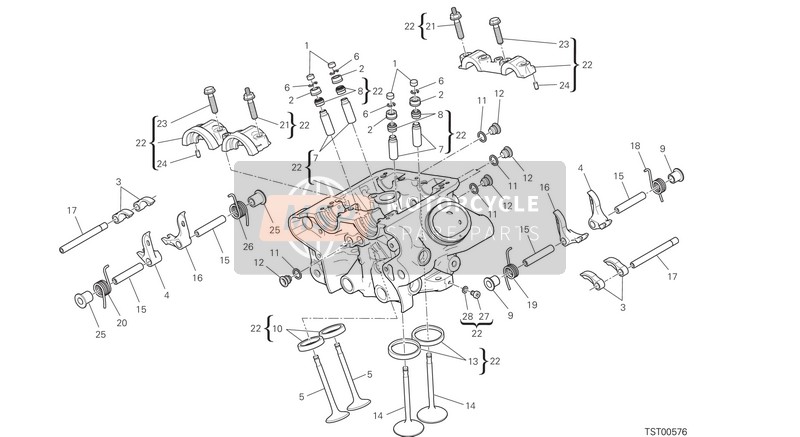 Ducati XDIAVEL S 2020 VERTICAL HEAD for a 2020 Ducati XDIAVEL S