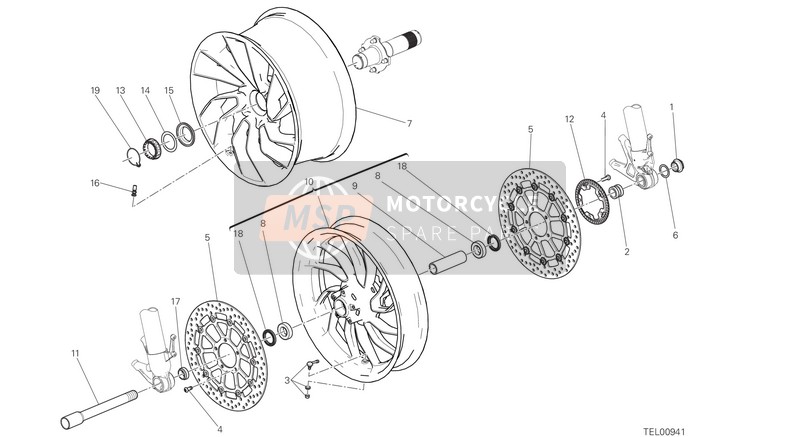 Ducati XDIAVEL S EU 2016 Ruote per un 2016 Ducati XDIAVEL S EU