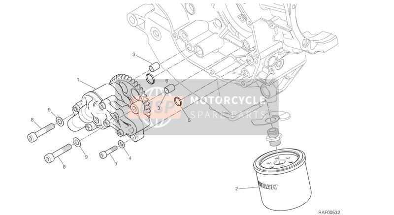 Ducati XDIAVEL S EU 2018 La pompe à huile - Filtre for a 2018 Ducati XDIAVEL S EU Ducati XDIAVEL S EU 2018 La pompe à huile - Filtre for a 2018 Ducati XDIAVEL S EU