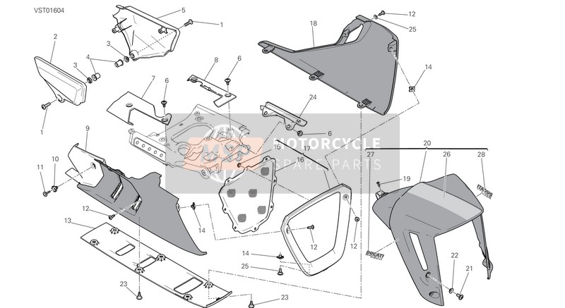 Ducati XDIAVEL S US 2017 Fairing for a 2017 Ducati XDIAVEL S US