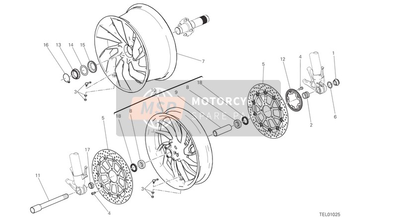 Ducati XDIAVEL S USA 2019 roues pour un 2019 Ducati XDIAVEL S USA