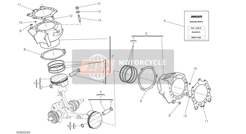 Ducati XDIAVEL S USA 2020 Zylinder - Kolben für ein 2020 Ducati XDIAVEL S USA
