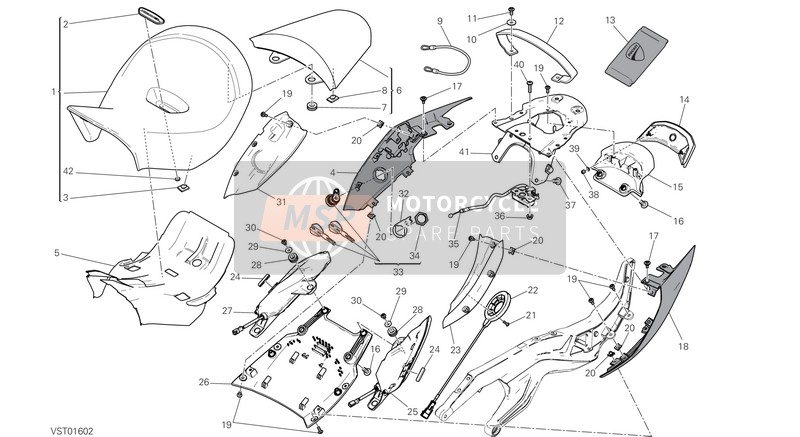 Ducati XDIAVEL USA 2019 Seat for a 2019 Ducati XDIAVEL USA