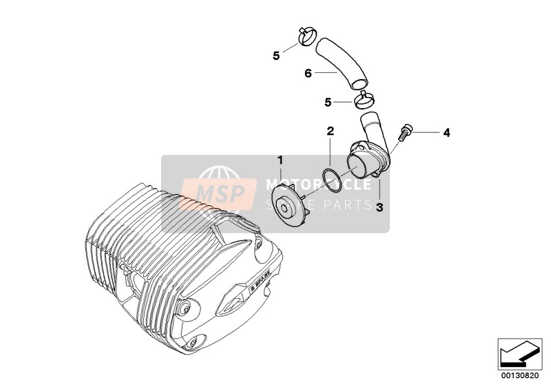 BMW A 67 (9252) 2005 Ventilacion de motor para un 2005 BMW A 67 (9252)