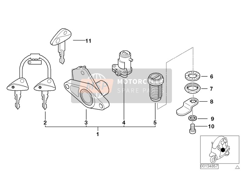 51252329087, Staffa Di Chiusura, BMW, 0