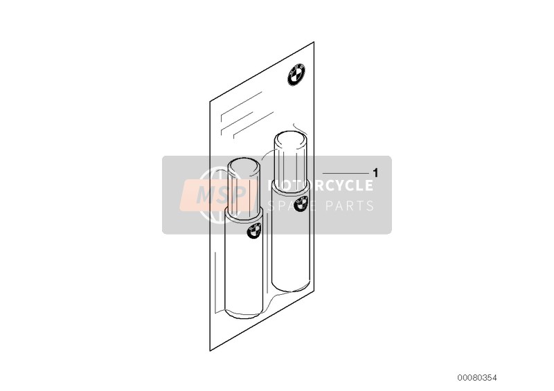 51910144537, Metallic Lakstift Set Frostblau 2, BMW, 0