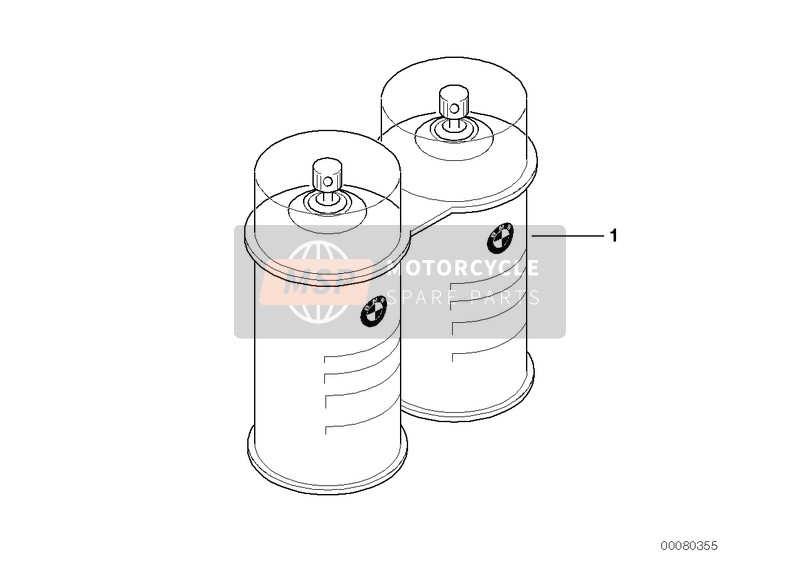 BMW C 1 (0191) 2002 Bombes de peinture pour un 2002 BMW C 1 (0191)