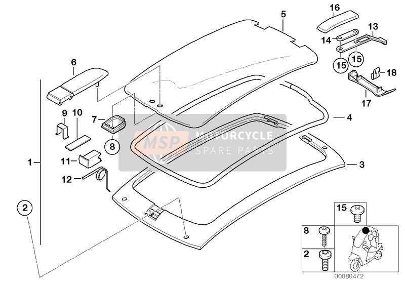 BMW C 1 (0191) 2002 Hardtop for a 2002 BMW C 1 (0191)