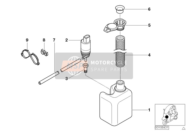 61667006063, Sieb Für Waschpumpe, BMW, 0