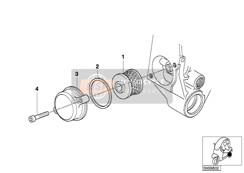 BMW C 1 (0191) 2002 OIL FILTER for a 2002 BMW C 1 (0191)