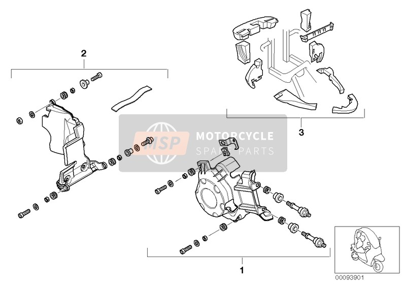 BMW C 1 (0191) 2000 Reequipamiento - Insonorización para un 2000 BMW C 1 (0191)