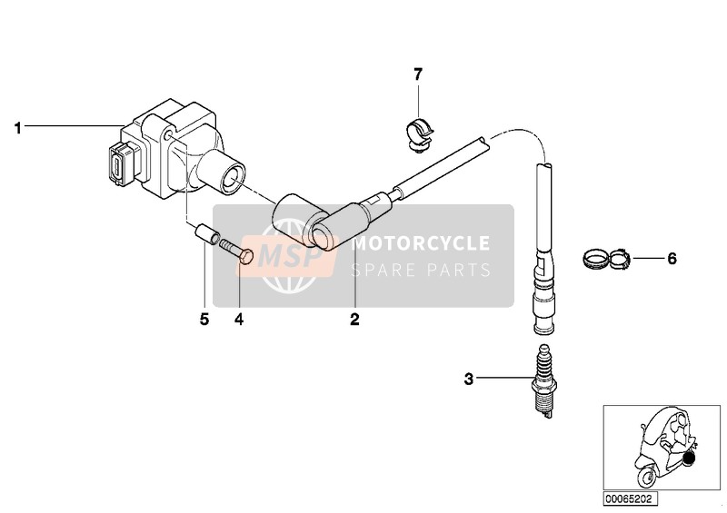 BMW C 1 (0191) 2001 IGNITION SYSTEM for a 2001 BMW C 1 (0191)