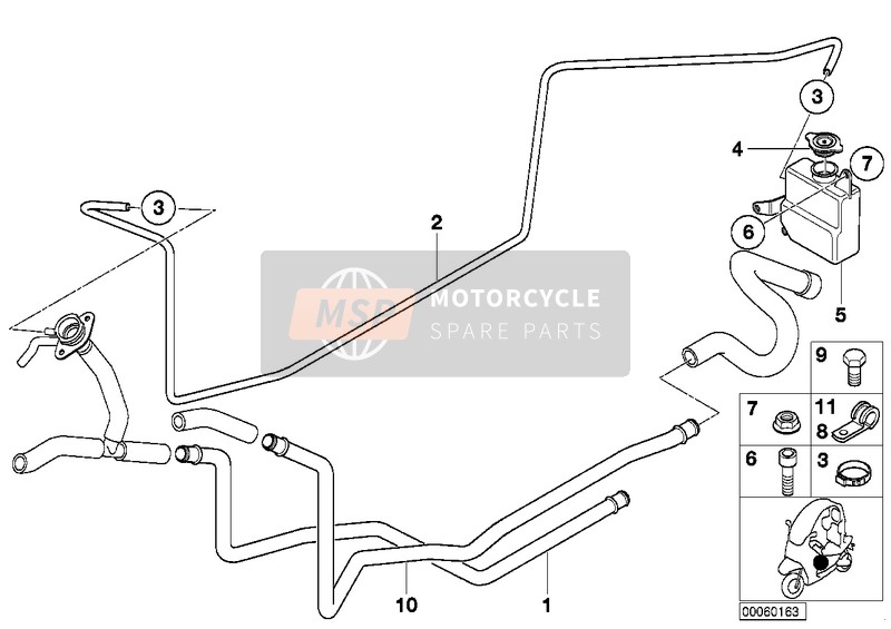 17111465286, Deksel, BMW, 0