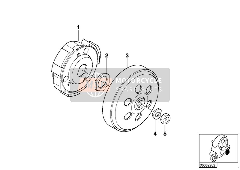 BMW C 1 (0191) 2001 Embrayage pour un 2001 BMW C 1 (0191)