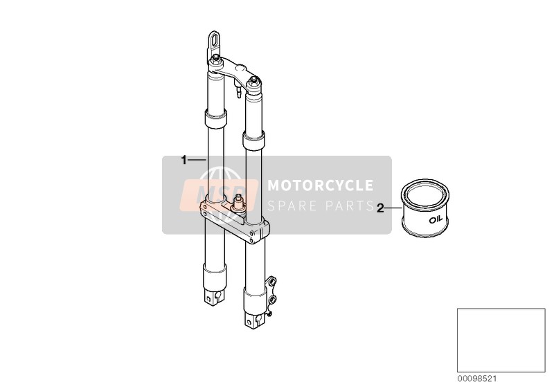 BMW C 1 (0191) 2003 Fourchette de join à rotule pour un 2003 BMW C 1 (0191)