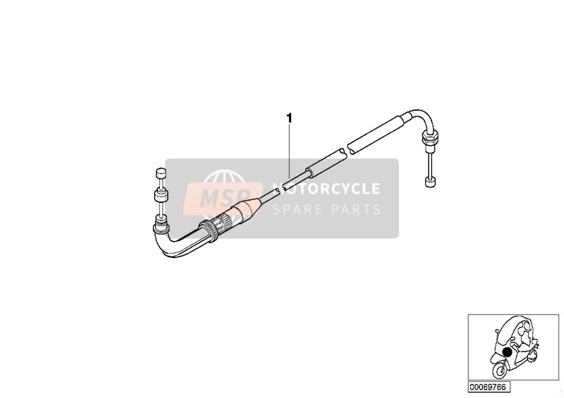 32737660840, Gaskabel, BMW, 0