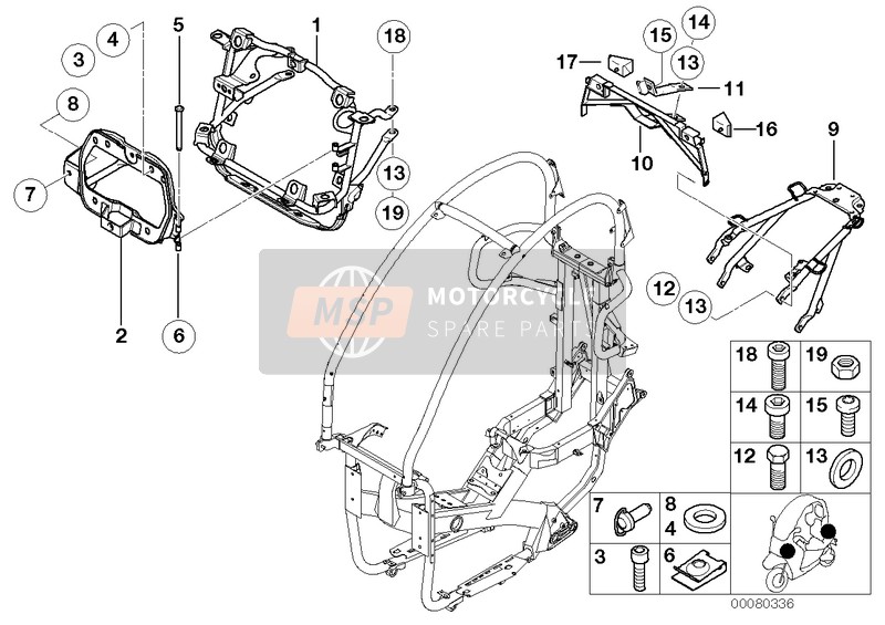 BMW C 1 (0191) 2002 Cuadro 2 para un 2002 BMW C 1 (0191)