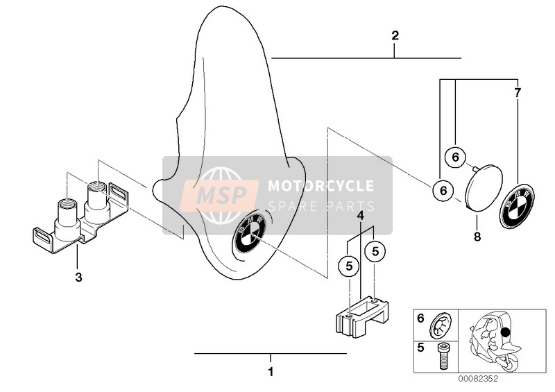 64111364257, Ecrou De Ressort, BMW, 1