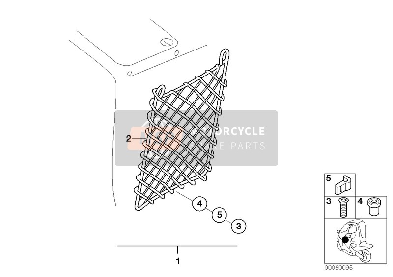 BMW C 1 (0191) 2002 Rete per bagagli per un 2002 BMW C 1 (0191)