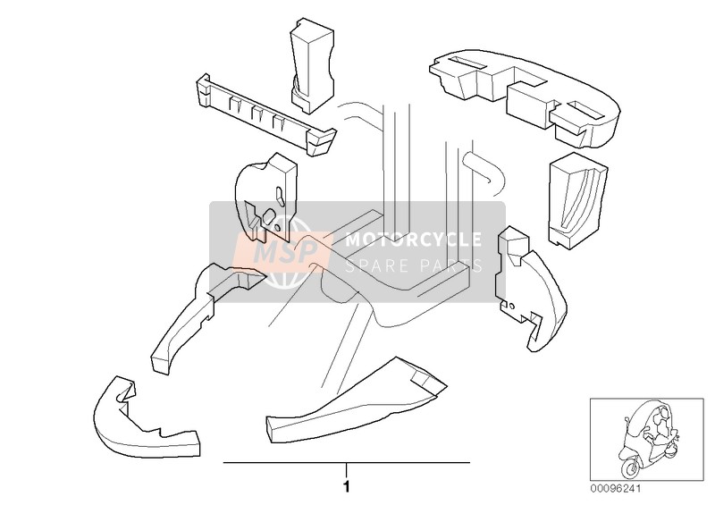 BMW C 1 (0191) 2003 NOISE DAMPING for a 2003 BMW C 1 (0191)