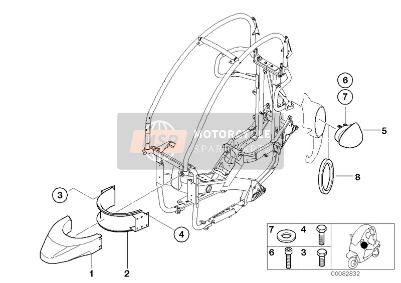 46512329491, Crashelement Schulterbügel Links, BMW, 0