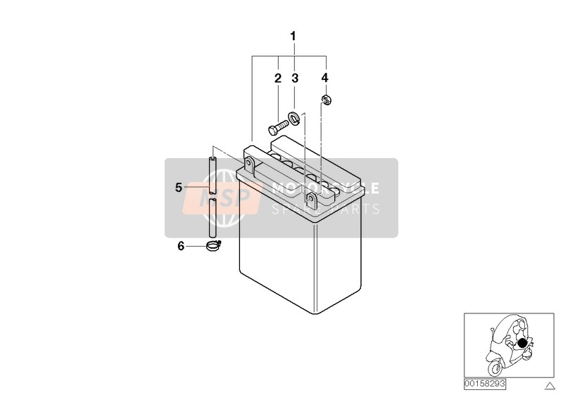 BMW C 1 200 (0192) 2000 BATTERY for a 2000 BMW C 1 200 (0192)