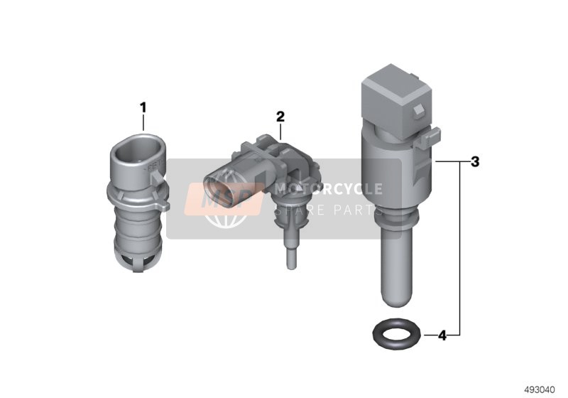 BMW C 1 200 (0192) 2003 Inlaatluchttemperatuursensor voor een 2003 BMW C 1 200 (0192)