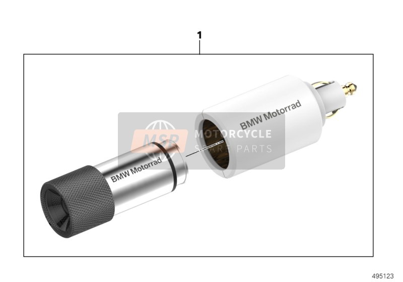 BMW C 400 GT (0C06, 0C16) 2019 LED-Zaklamp voor een 2019 BMW C 400 GT (0C06, 0C16)