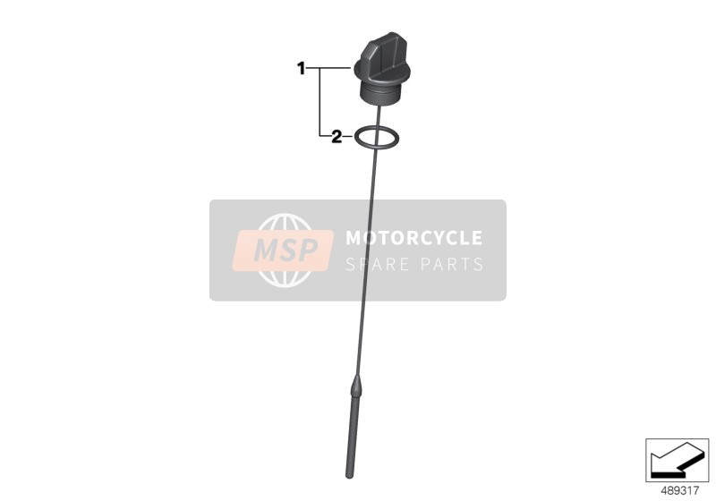 BMW C 400 GT (0C06, 0C16) 2018 Jauge d'huile pour un 2018 BMW C 400 GT (0C06, 0C16)