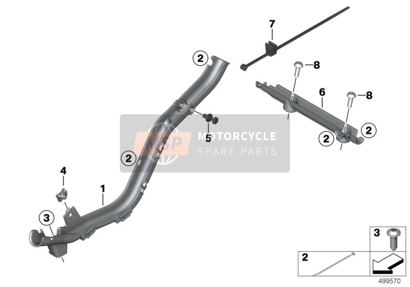 BMW C 400 X (0C09, 0C19) 2018 Kabelgoot voor een 2018 BMW C 400 X (0C09, 0C19)