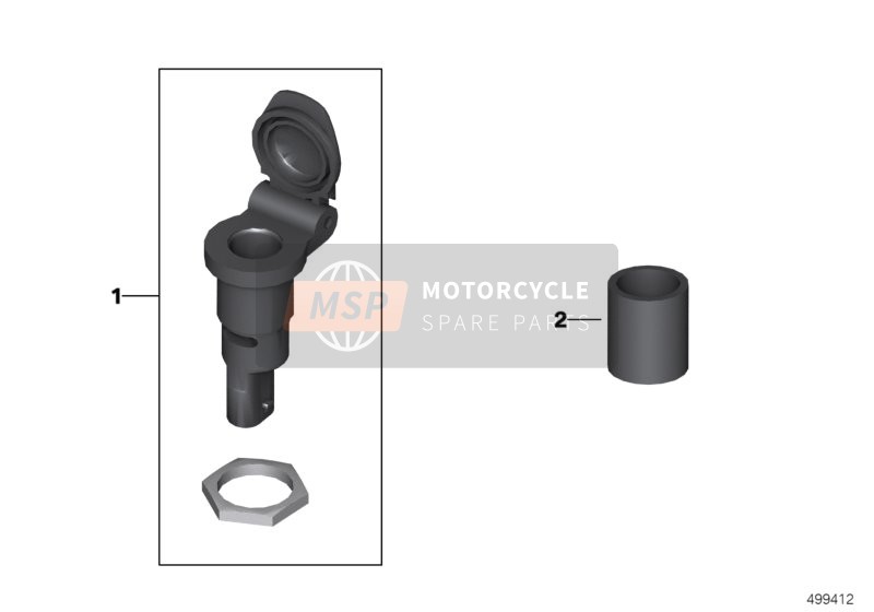 BMW C 400 X (0C09, 0C19) 2019 Stopcontact voor een 2019 BMW C 400 X (0C09, 0C19)