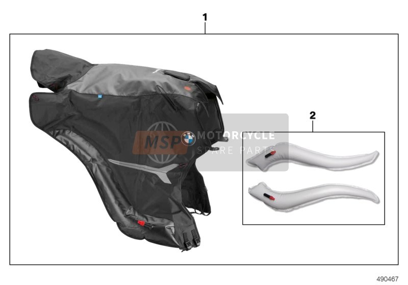 BMW C 400 X (0C09, 0C19) 2019 Copertura per scooter per un 2019 BMW C 400 X (0C09, 0C19)