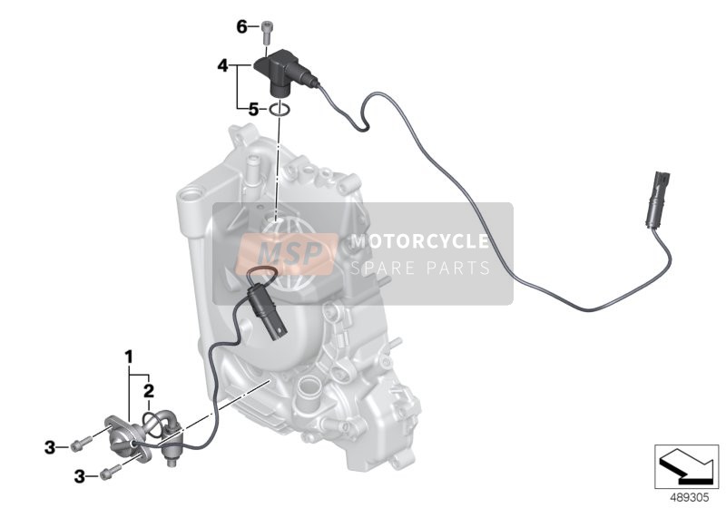 BMW C 400 X (0C09, 0C19) 2019 Sensori per un 2019 BMW C 400 X (0C09, 0C19)